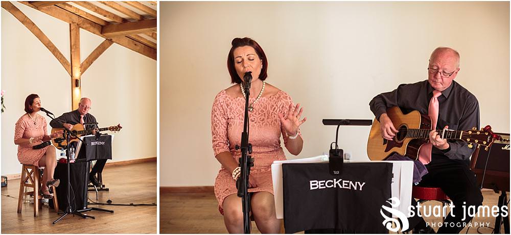 Fabulous live music for your wedding by BecKeny Acoustic Duo captured by Staffordshire Wedding Photographers Stuart James