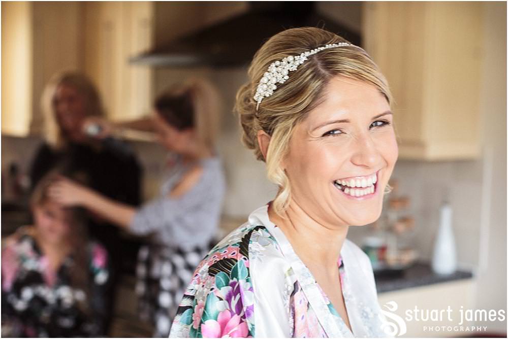Capturing the wedding morning with bridal preparations ahead of the wedding at St Michaels Church in Penkridge by Wedding Photographer Penkridge - Documentary Wedding Photographer Stuart James