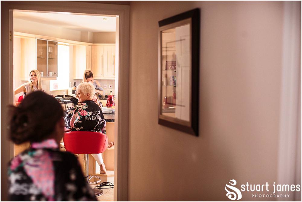 Capturing the wedding morning with bridal preparations ahead of the wedding at St Michaels Church in Penkridge by Wedding Photographer Penkridge - Documentary Wedding Photographer Stuart James