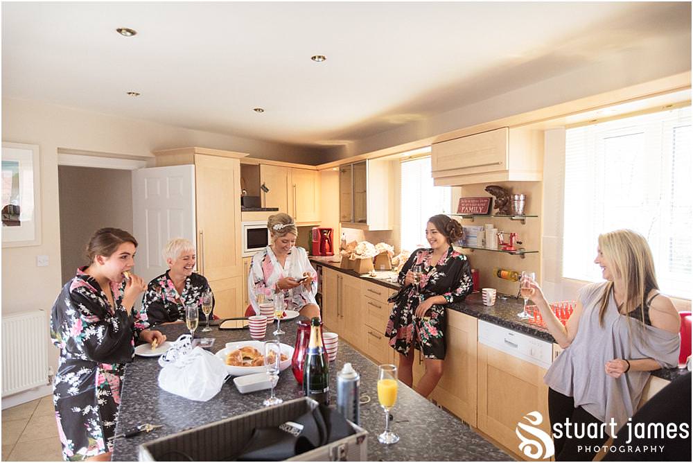 Creative photos showing the wonderful mood as the excitement builds for the bridal party ahead of the wedding at St Michaels Church in Penkridge by Wedding Photographer Penkridge - Documentary Wedding Photographer Stuart James