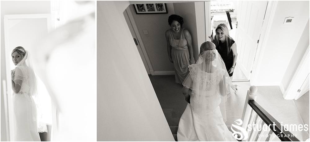 Creative photos showing the wonderful mood as the excitement builds for the bridal party ahead of the wedding at St Michaels Church in Penkridge by Wedding Photographer Penkridge - Documentary Wedding Photographer Stuart James