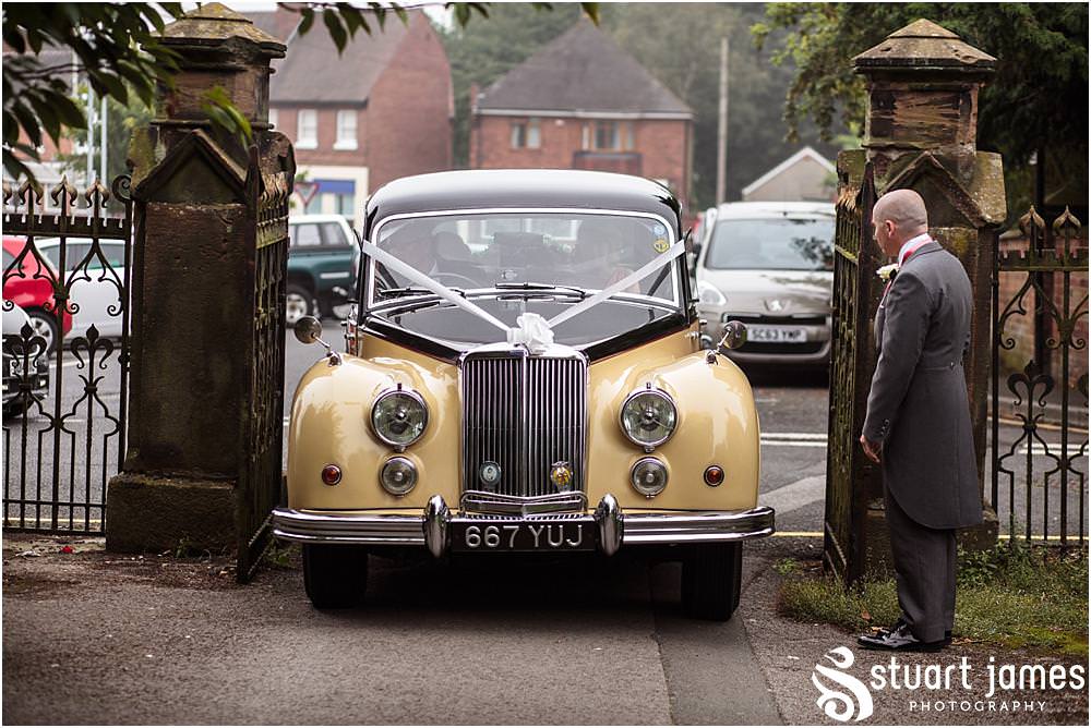 Capturing the arrival of our bridal party at St Michaels Church in Penkridge by Wedding Photographer Penkridge - Documentary Wedding Photographer Stuart James