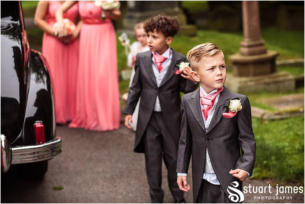 Capturing the arrival of our bridal party at St Michaels Church in Penkridge by Wedding Photographer Penkridge - Documentary Wedding Photographer Stuart James