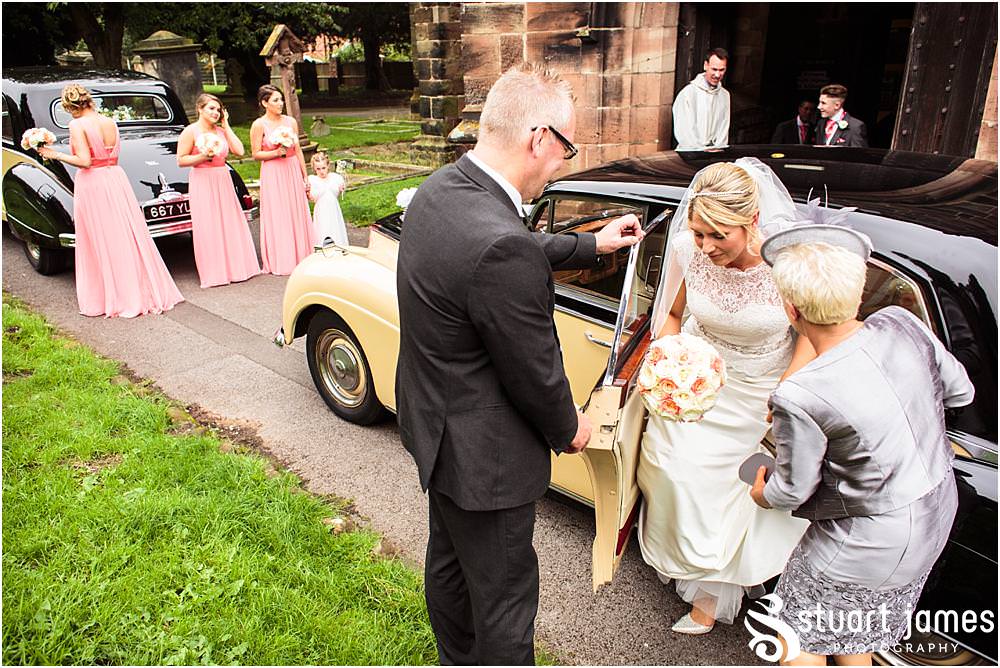 Capturing the arrival of our bridal party at St Michaels Church in Penkridge by Wedding Photographer Penkridge - Documentary Wedding Photographer Stuart James