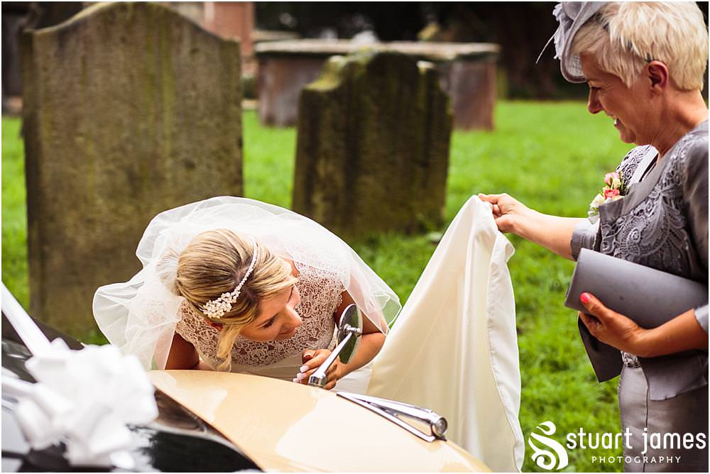 Capturing the arrival of our bridal party at St Michaels Church in Penkridge by Wedding Photographer Penkridge - Documentary Wedding Photographer Stuart James