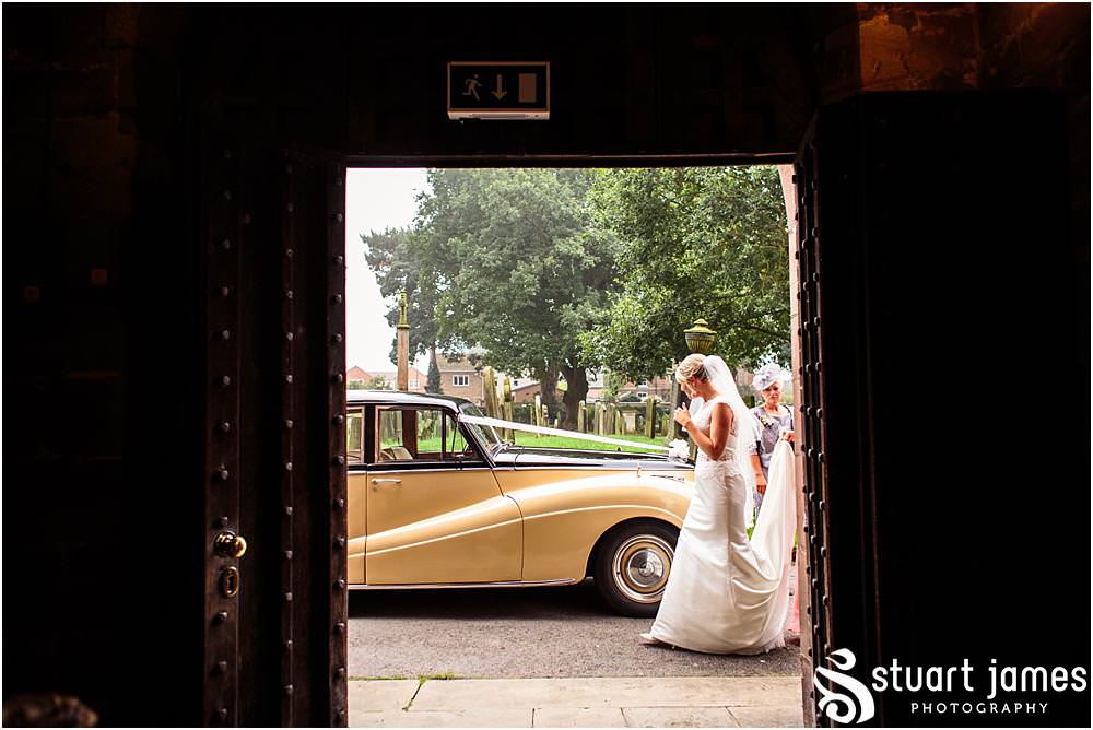 Capturing the arrival of our bridal party at St Michaels Church in Penkridge by Wedding Photographer Penkridge - Documentary Wedding Photographer Stuart James