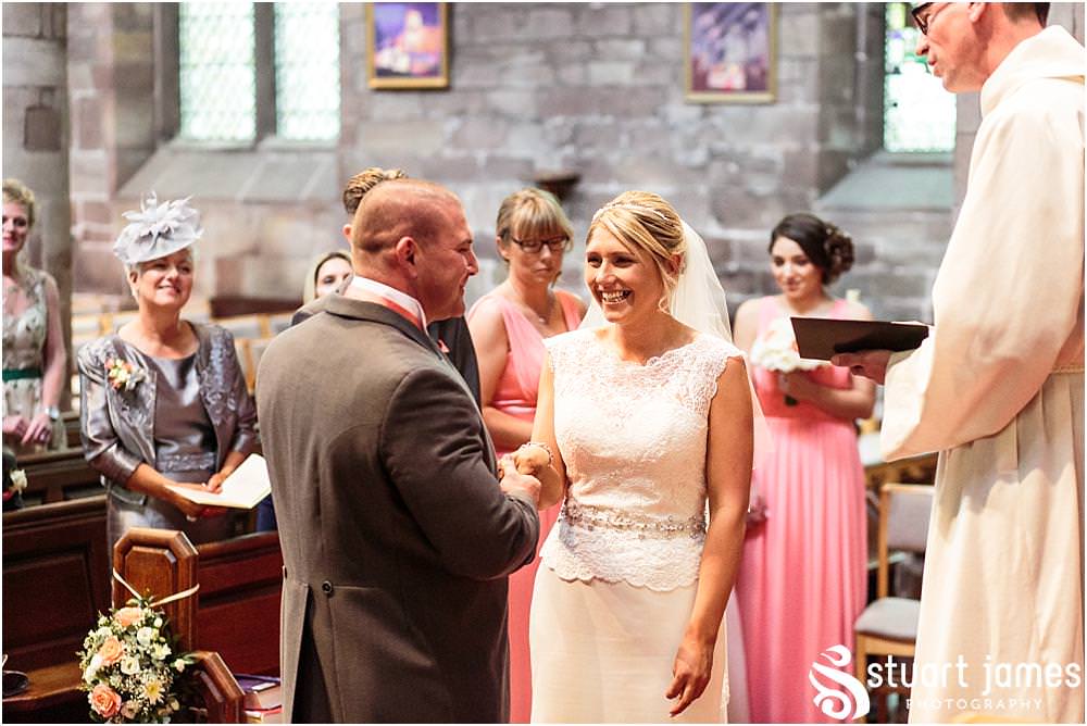 Capturing the beautiful wedding ceremony at St Michaels Church in Penkridge by Wedding Photographer Penkridge - Documentary Wedding Photographer Stuart James