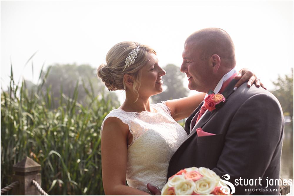 Beautiful portraits of the Bride and Groom around the grounds at The Moat House in Acton Trussell by Wedding Photographer Penkridge - Documentary Wedding Photographer Stuart James