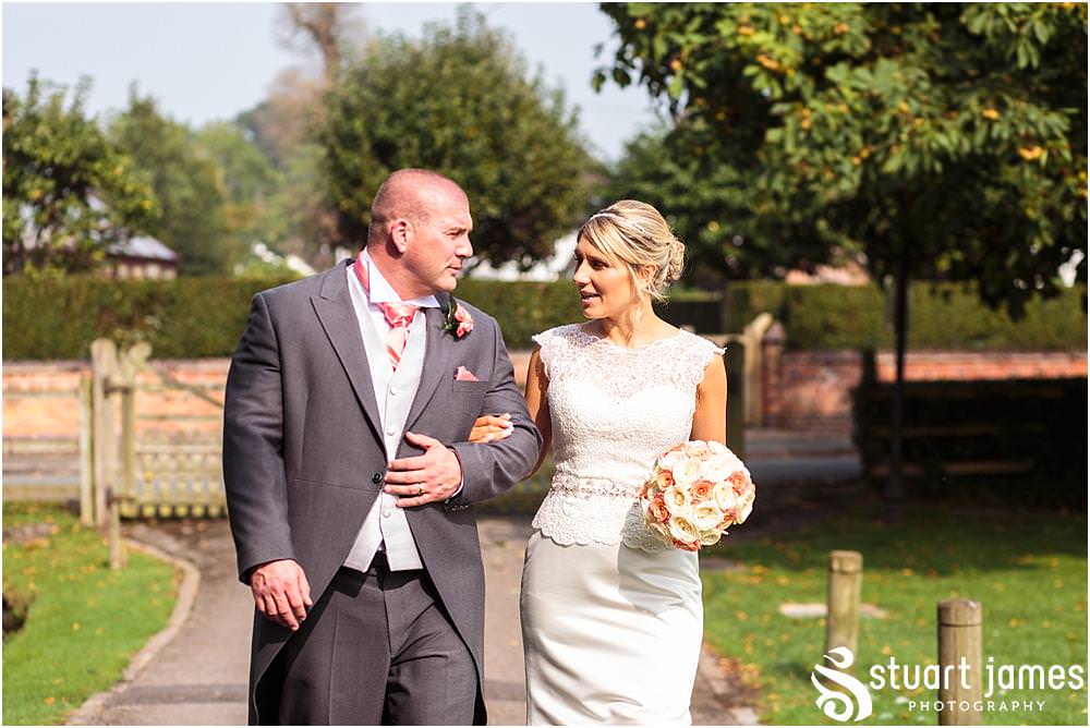 Beautiful portraits of the Bride and Groom around the grounds at The Moat House in Acton Trussell by Wedding Photographer Penkridge - Documentary Wedding Photographer Stuart James