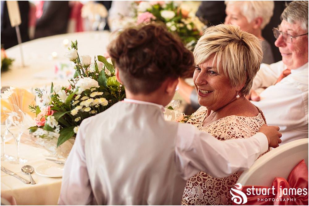 Creative candid photographs of the speeches and guest reactions at The Moat House in Acton Trussell by Wedding Photographer Penkridge - Documentary Wedding Photographer Stuart James