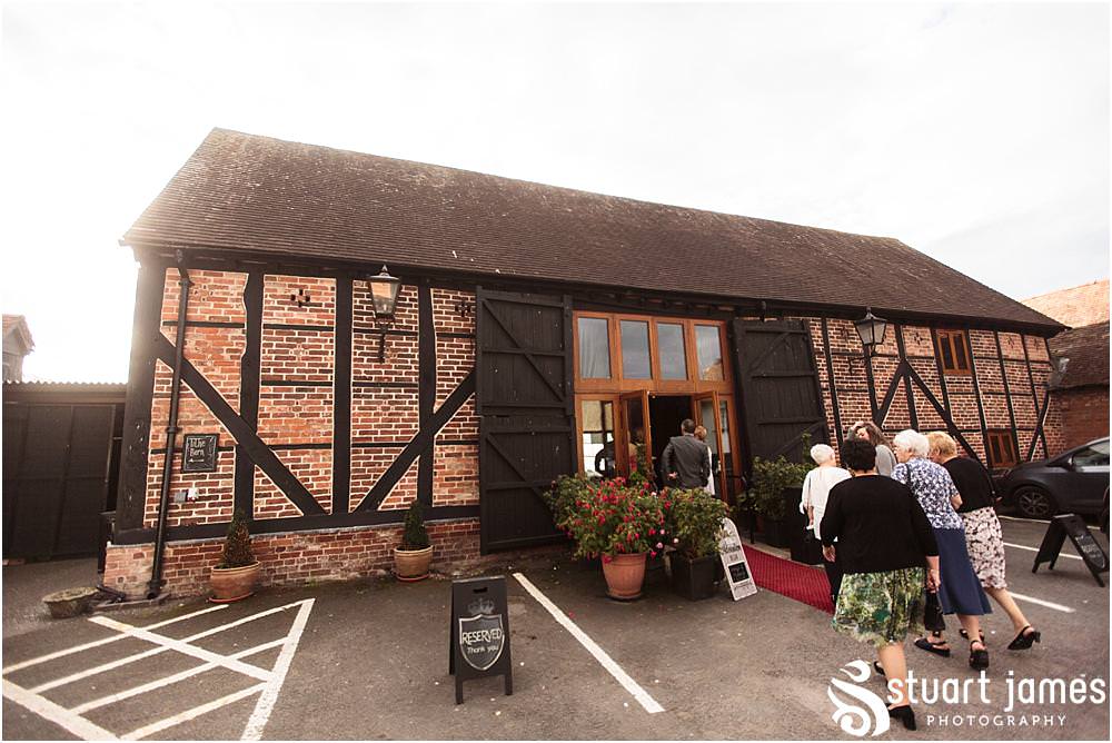 Capturing the arrival of the guests for the wedding at Hundred House in Norton, Telford - Hundred House Wedding Photography by Documentary Wedding Photographer Stuart James
