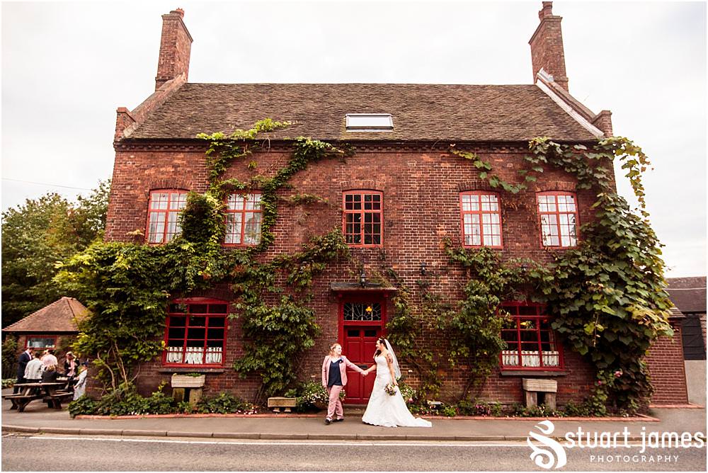 Creative natural portraits of the newlyweds around the stunning setting at The Hundred House in Norton, Telford - Hundred House Wedding Photography by Documentary Wedding Photographer Stuart James