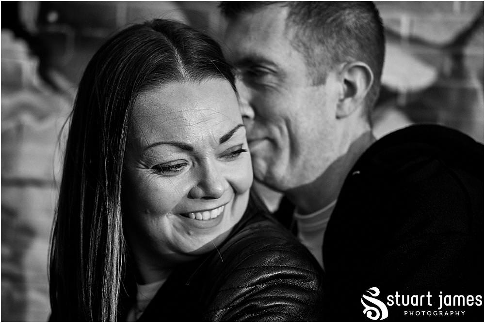 Creative natural engagement portraits around Digbeth in Birmingham with Birmingham Wedding Photographer Stuart James