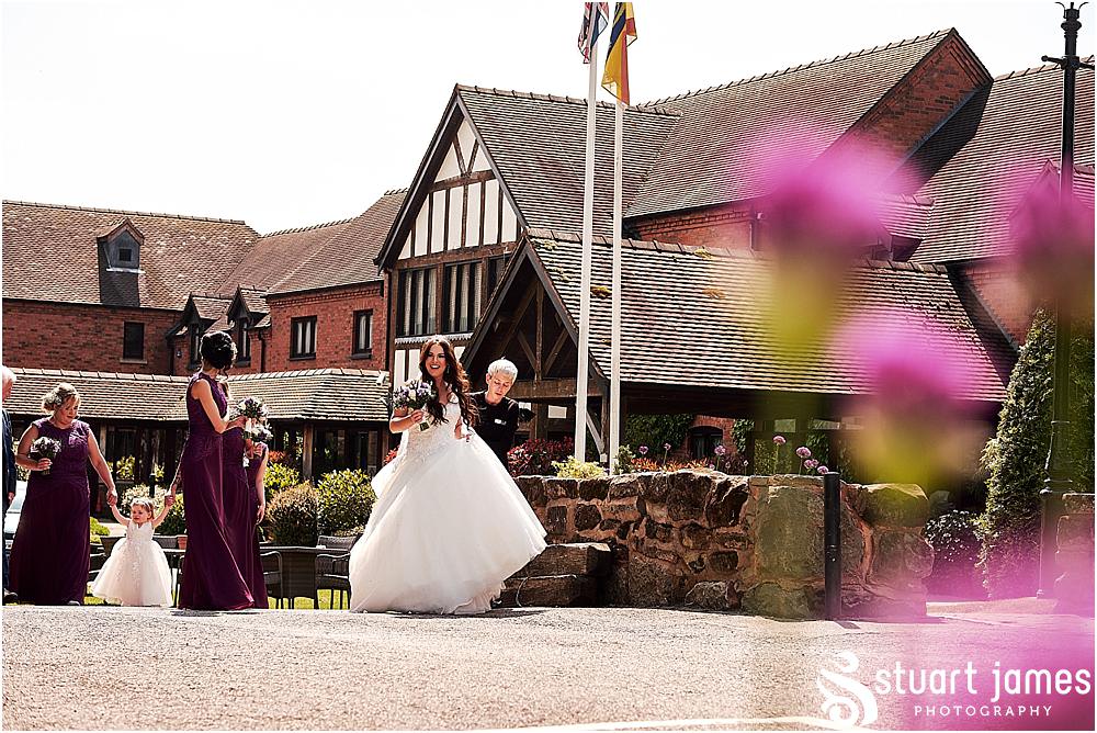 Creatively capturing the moments before the ceremony with the brides journey to The Moat House in Stafford | Moat House Wedding Photographs by Documentary Wedding Photographer Stuart James