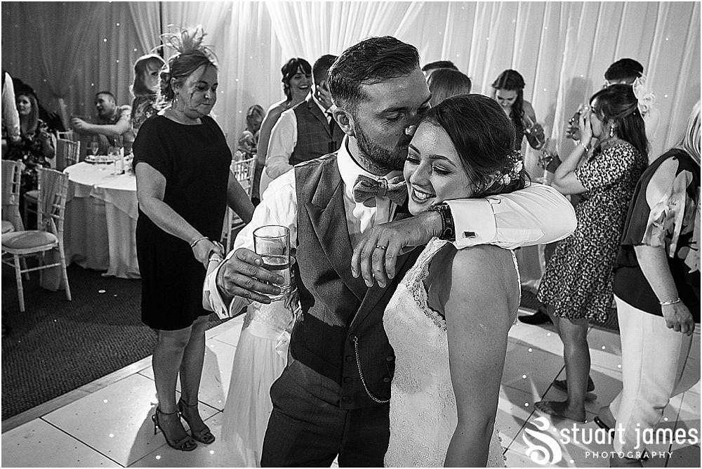 Lovely little moment between the Bride and Groom on the dance floor - always time for a cuddle!