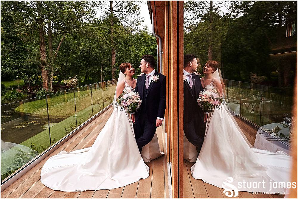 Creative elegant portraits capturing the best of The Mill Barns and most importantly the Bride and Groom with photos by Mill Barns Wedding Photographer Stuart James