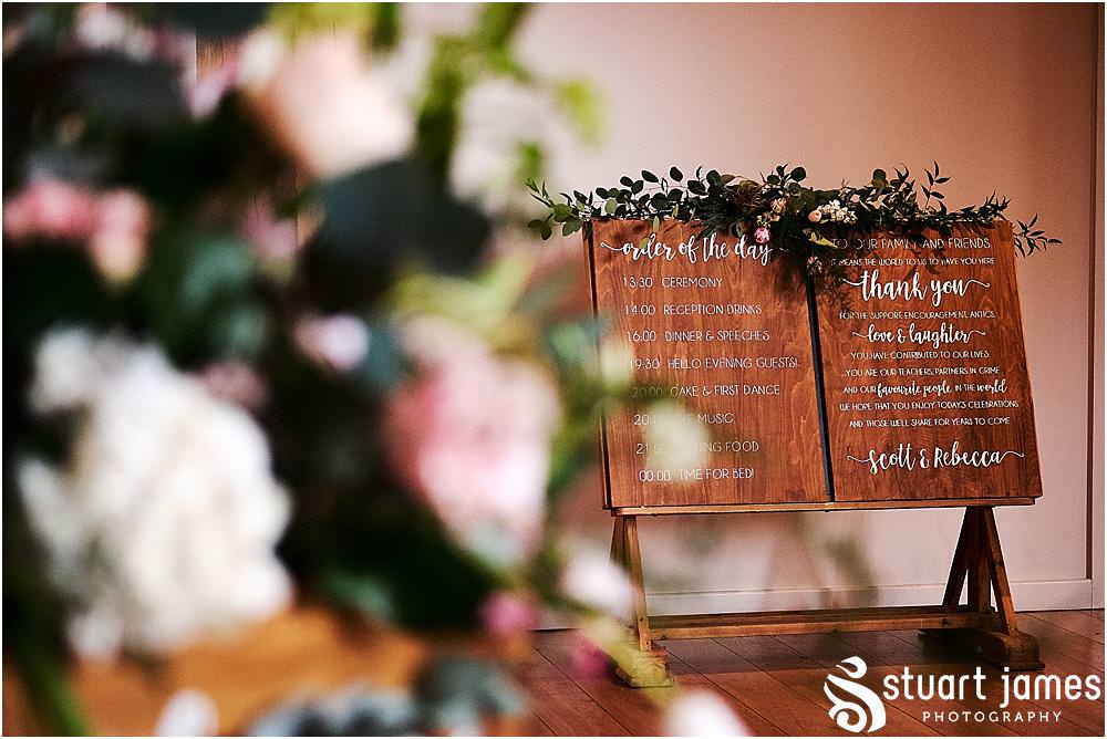 Perfect decor with beautiful flowers and bright colours inside The Mill Barns photos by Mill Barns Wedding Photographer Stuart James