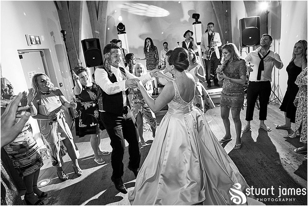 With the amazing live wedding band Apollo Soul rocking the night away, this was one incredible wedding reception - Mill Barns Wedding Photographer Stuart James