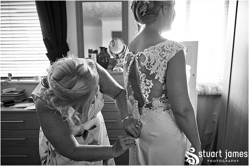 The moment it all comes together with the beautiful wedding gown from Wedding Belles of Four Oaks - Newton Solney Wedding Photographer Stuart James