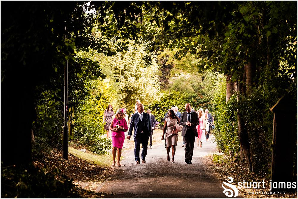 Capturing the arrival of the guests at St Marys Church for the wedding - Newton Solney Wedding Photographer Stuart James