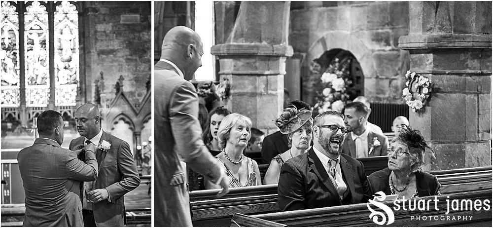 Capturing the arrival of the guests at St Marys Church for the wedding - Newton Solney Wedding Photographer Stuart James
