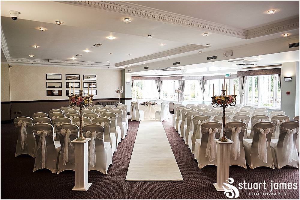 Stunning decor for the wedding in the Acton Suite at The Moat House in Acton Trussell by Penkridge Wedding Photographer Stuart James
