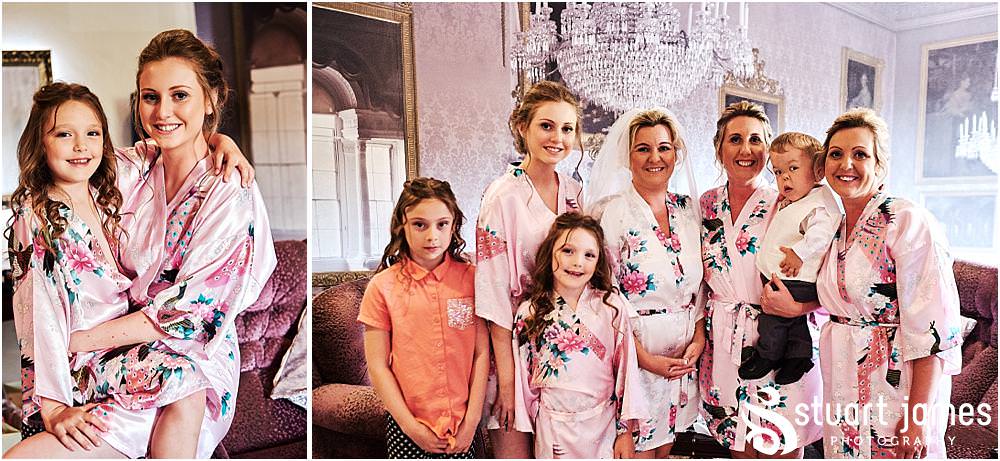 Natural photographs capturing the excitement building for the bridal party ahead of the wedding at The Moat House in Acton Trussell by Penkridge Wedding Photographer Stuart James