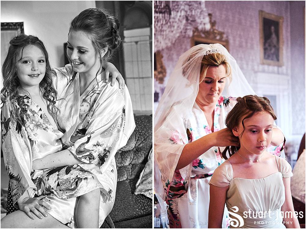 Natural photographs capturing the excitement building for the bridal party ahead of the wedding at The Moat House in Acton Trussell by Penkridge Wedding Photographer Stuart James