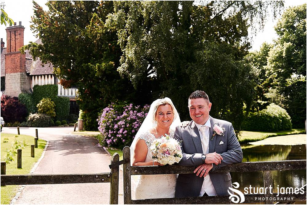 Beautiful portraits of the Bride and Groom around the grounds at The Moat House in Acton Trussell by Penkridge Wedding Photographer Stuart James