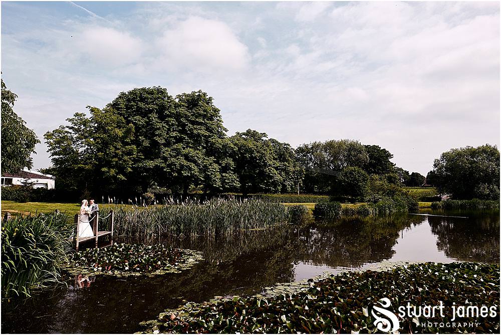 Creative natural portraits of the beautiful couple utilising the setting of The Moat House in Acton Trussell by Penkridge Wedding Photographer Stuart James