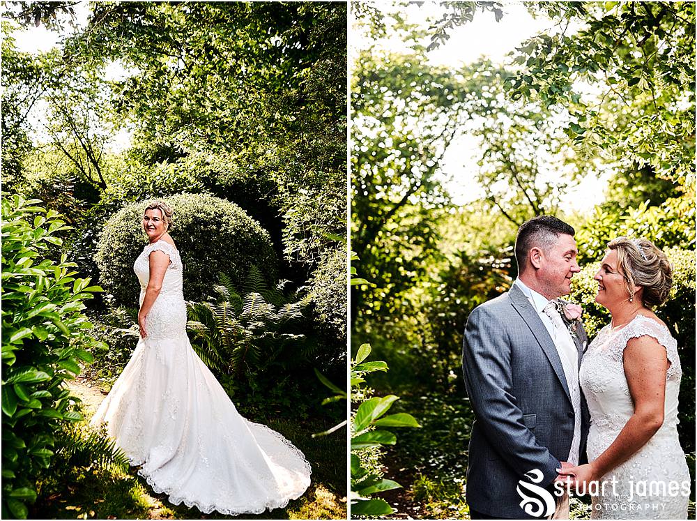 Finishing the wedding story in style with beautiful portraits in stunning golden light at The Moat House in Acton Trussell by Penkridge Wedding Photographer Stuart James