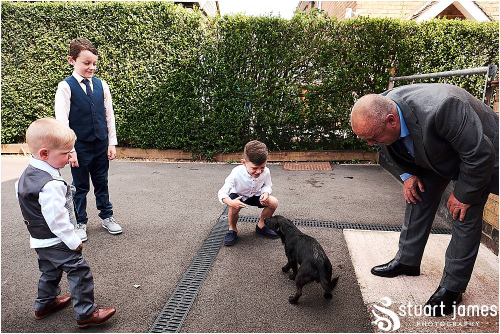 Capturing the tension building for the groom during the morning preparations ahead of the wedding. Photos by Uttoxeter Wedding Photographer Stuart James