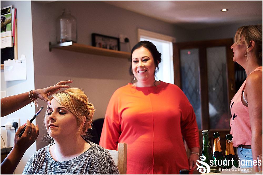 Capturing the details and the moments as the excitement builds for the bridal party ahead of the wedding at Bramshall Church. Photos by Uttoxeter Wedding Photographer Stuart James