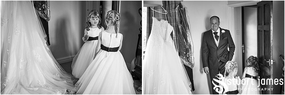 As the bridal hair and makeup are completed, it's nearly time for the wedding ceremony at Bramshall church. Photos by Uttoxeter Wedding Photographer Stuart James