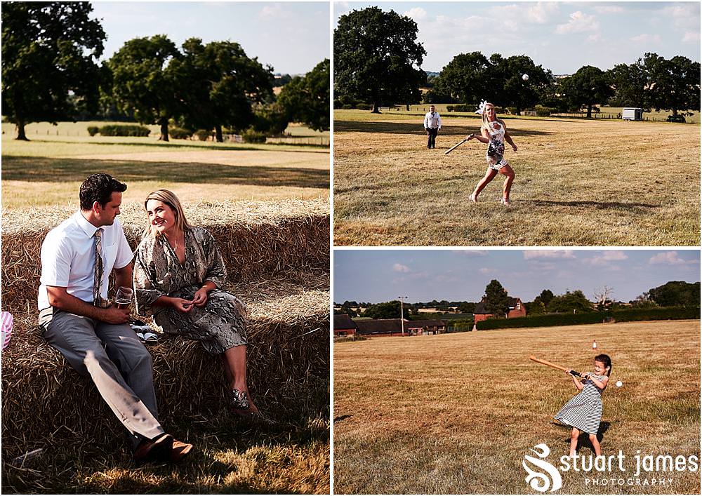 Capturing the guests enjoying the relaxed afternoon reception. Photos by Uttoxeter Wedding Photographer Stuart James