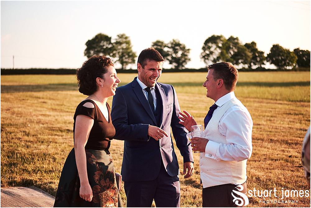 Capturing the arrival of the evening guests, greeting our bride and groom and getting ready for one amazing party! Photos by Uttoxeter Wedding Photographer Stuart James