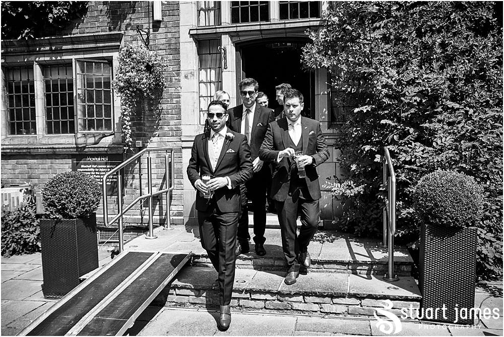 Candid photographs as the guests arrive ready for the beautiful wedding ceremony at Moxhull Hall in Sutton Coldfield by Moxhull Hall Wedding Photographer Stuart James