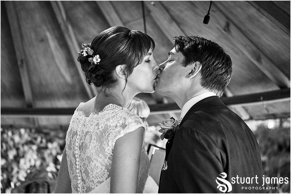 Unobtrusive photos that show the beautiful wedding ceremony in Galliopes Garden at Moxhull Hall in Sutton Coldfield by Moxhull Hall Wedding Photographer Stuart James