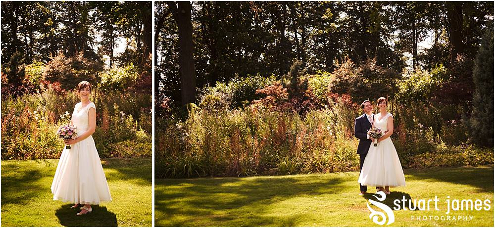 Creative relaxed portraits of the Bride and Groom around the amazing grounds at Moxhull Hall in Sutton Coldfield by Moxhull Hall Wedding Photographer Stuart James