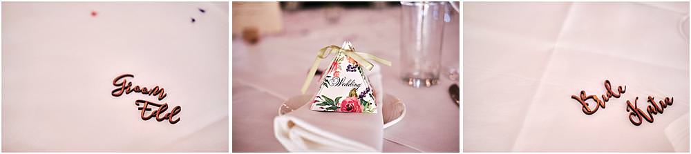 Beautiful attention to detail for the wedding breakfast in the marquee at Moxhull Hall in Sutton Coldfield by Moxhull Hall Wedding Photographer Stuart James