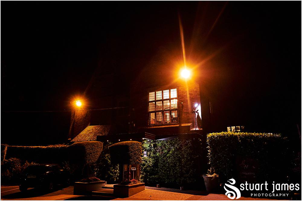 Creative evening portraits to bring the story to a beautiful conclusion at Moxhull Hall in Sutton Coldfield by Moxhull Hall Wedding Photographer Stuart James
