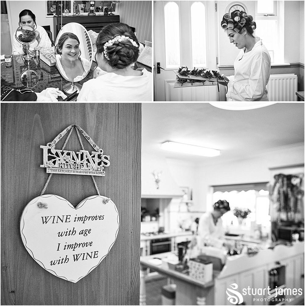 Capturing the excitement of the wedding morning for the bridal party at St Austins Church by Stafford Wedding Photographers Stuart James