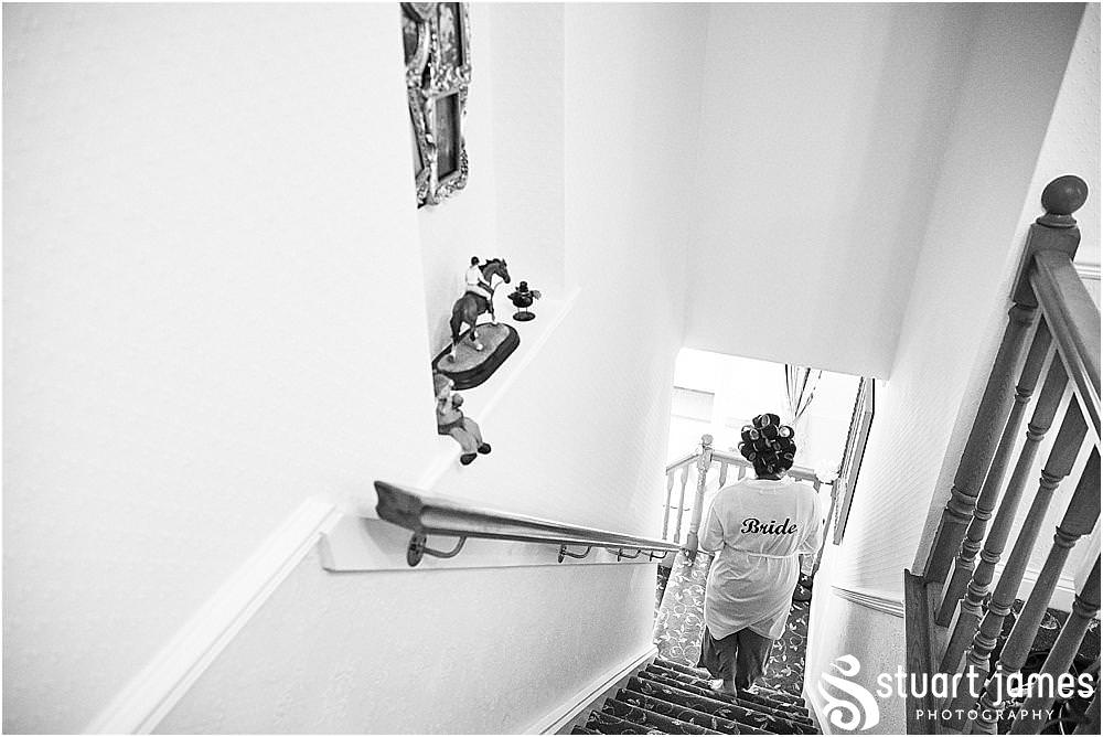 Creative storytelling photography capturing the atmosphere and excitement ahead of the wedding at St Austins Church by Stafford Wedding Photographers Stuart James