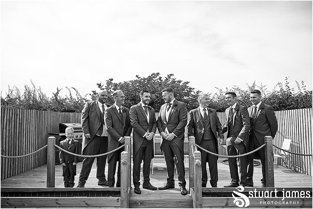 Creative natural images that tell the story of the morning preparations for the groom ahead of the wedding at St Austins Church by Stafford Wedding Photographers Stuart James