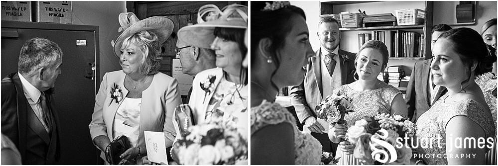 Unobtrusive photographs that capture every moment and emotion during the wedding ceremony at St Austins Church by Stafford Wedding Photographers Stuart James