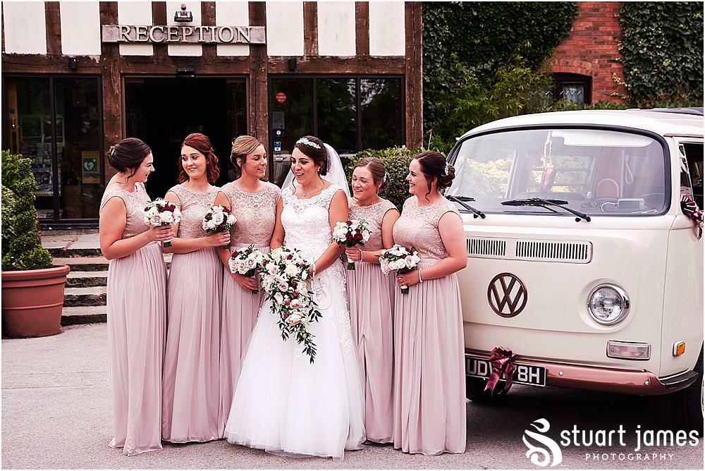 Transport with character - Dorothy from Moonstruck VW for our bridal party - The Moat House by Stafford Wedding Photographers Stuart James