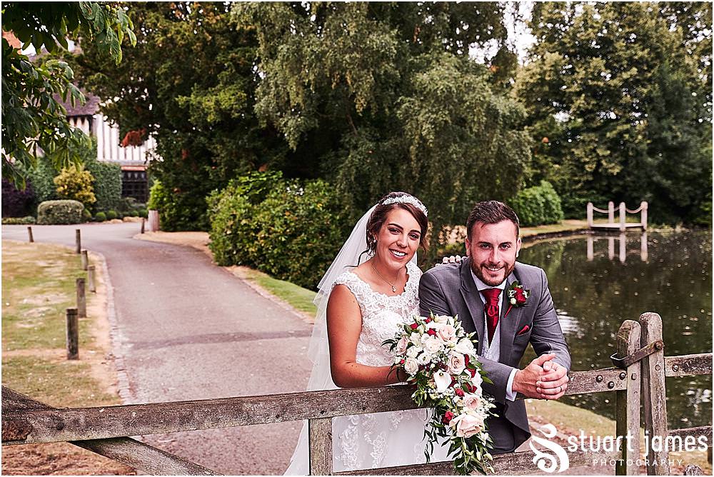 Creative images of our beautiful bride and groom around the stunning grounds at The Moat House by Stafford Wedding Photographers Stuart James