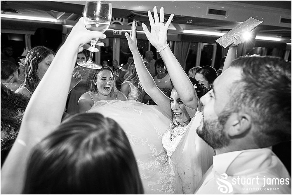 So much fun from the start as they all let the party get underway in amazing fashion at The Moat House by Stafford Wedding Photographers Stuart James