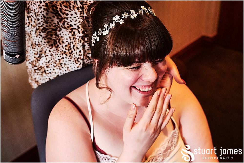 Capturing the bridal preparations ahead of the beautiful wedding at Windmill Village in Coventry by Windmill Village Wedding Photographer Stuart James