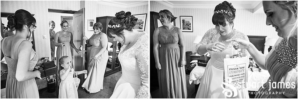 Creative photos capturing the mood and telling the story as it all comes together with our bride dressed in her stunning gown ready for the wedding at Windmill Village in Coventry by Windmill Village Wedding Photographer Stuart James